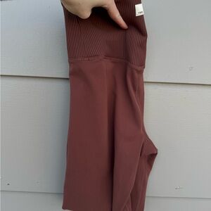 Vuori Chocolate Ribbed Fabric